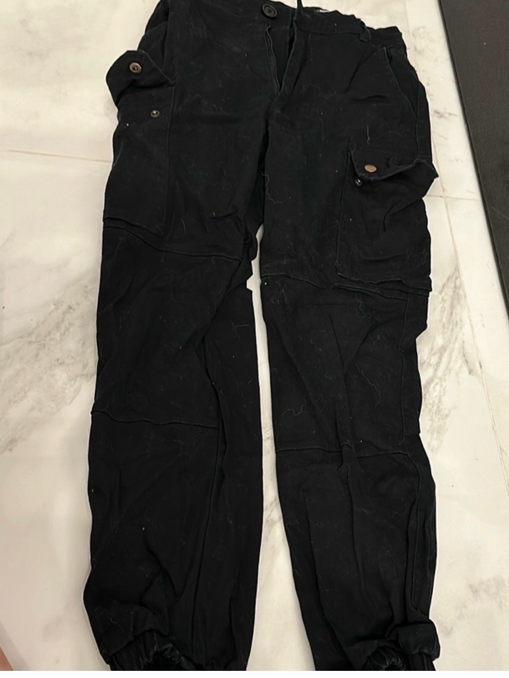 Fashion Nova Black Women's Cargo Jogger Pants